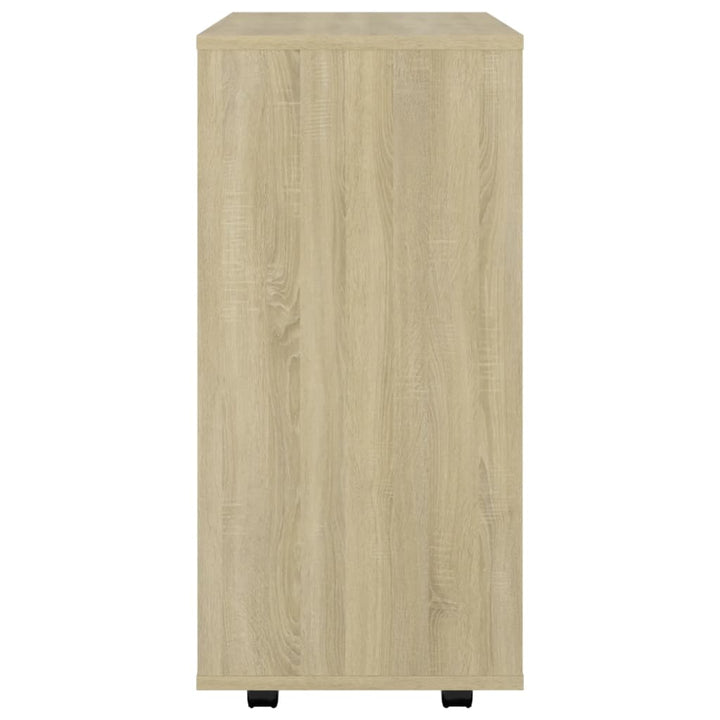 Rollschrank Sonoma-Eiche 60X35X75 Cm Holzwerkstoff