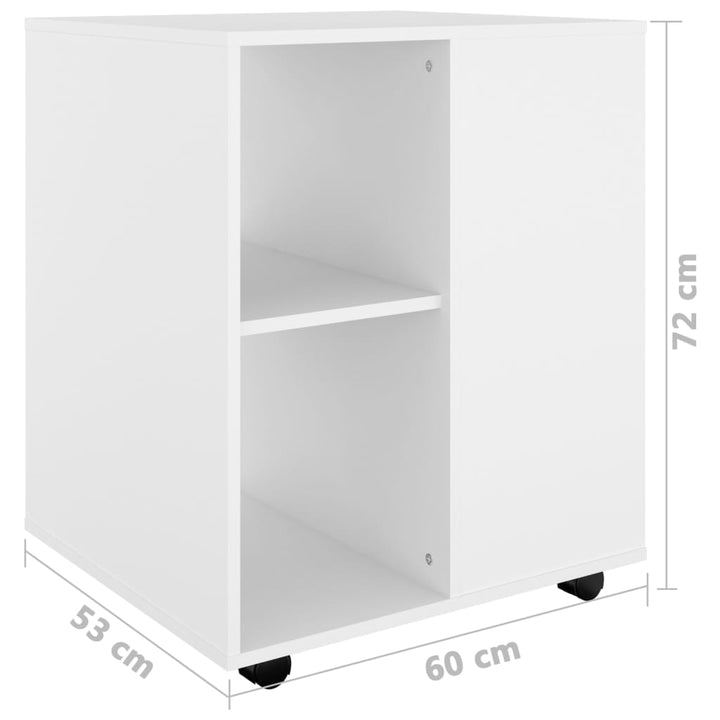 Rollschrank 60X53X72 Cm Holzwerkstoff