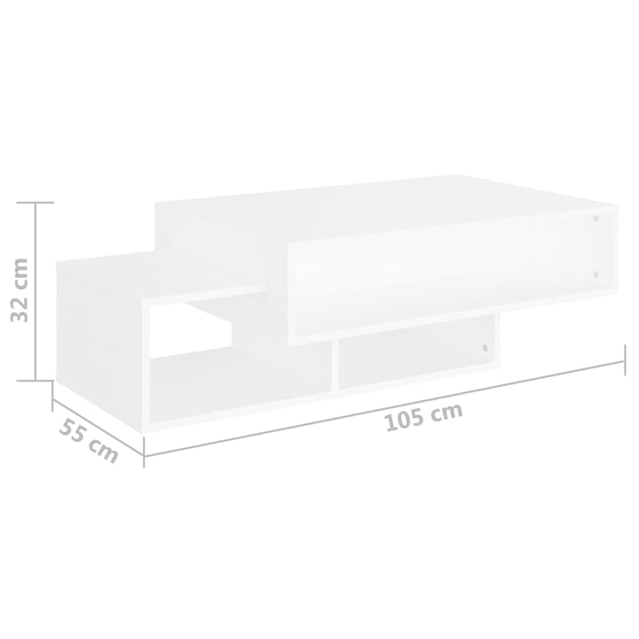 Couchtisch 105X55X32 Cm Holzwerkstoff