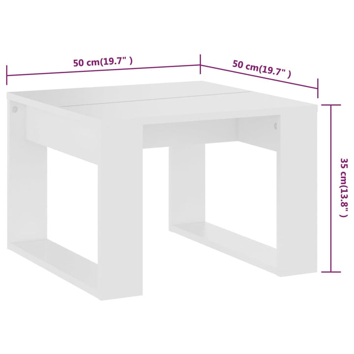 Beistelltisch 50X50X35 Cm Holzwerkstoff