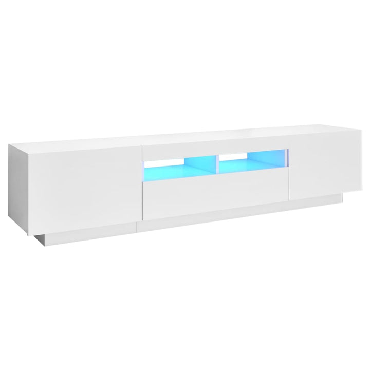 Tv-Schrank Mit Led-Leuchten 180X35X40 Cm