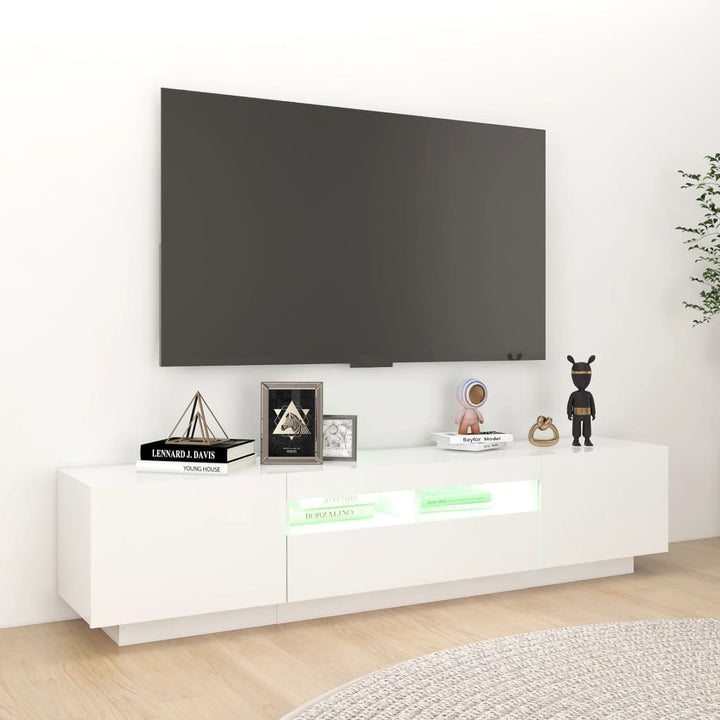 Tv-Schrank Mit Led-Leuchten 180X35X40 Cm