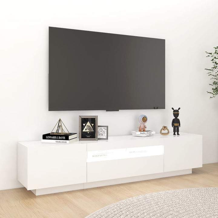 Tv-Schrank Mit Led-Leuchten 180X35X40 Cm