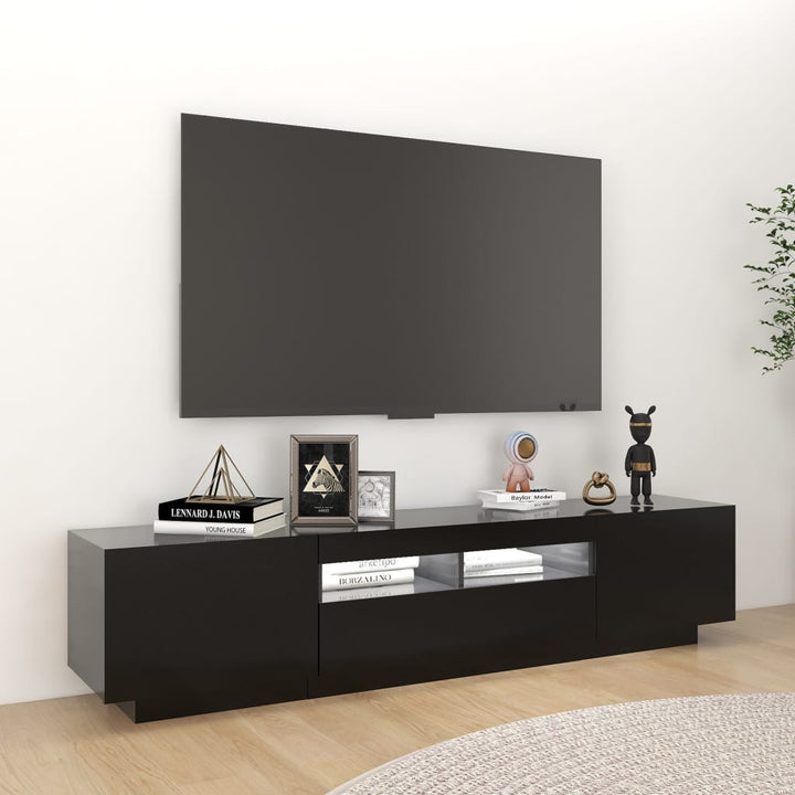 Tv-Schrank Mit Led-Leuchten 180X35X40 Cm