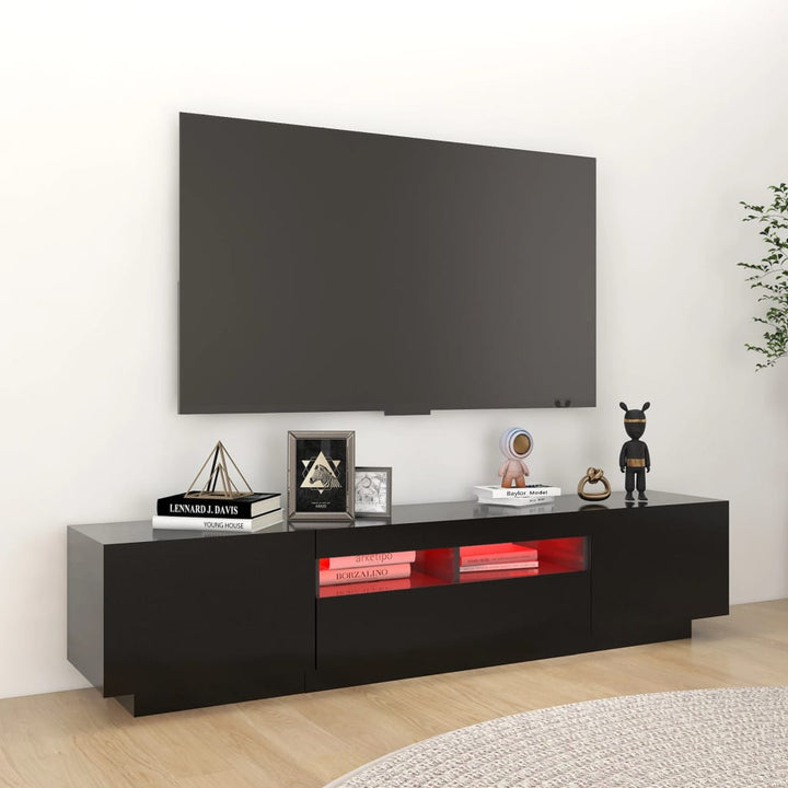 Tv-Schrank Mit Led-Leuchten 180X35X40 Cm