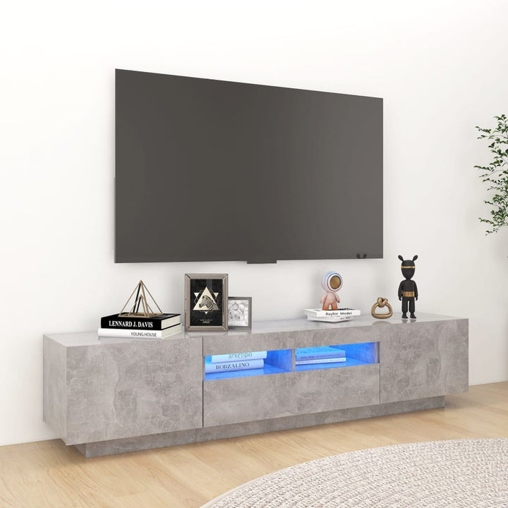 Tv-Schrank Mit Led-Leuchten 180X35X40 Cm