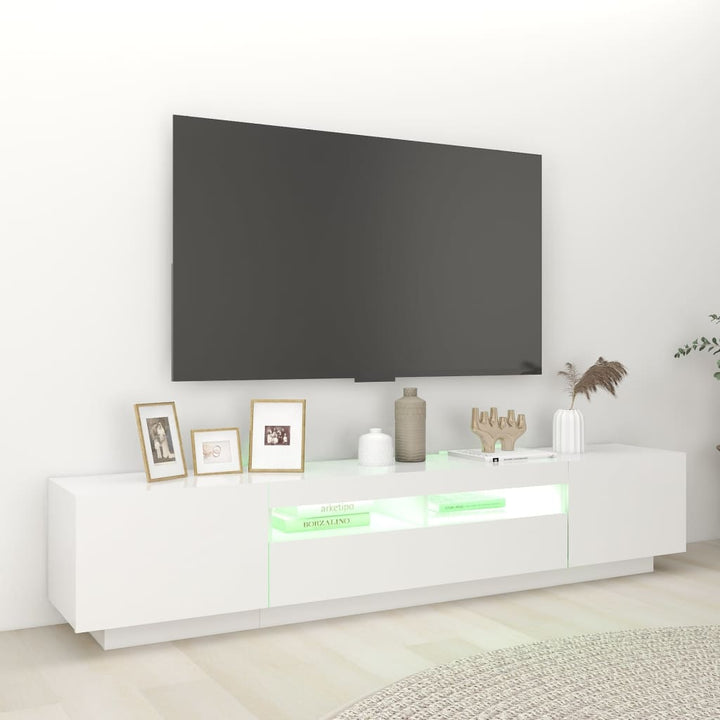 Tv-Schrank Mit Led-Leuchten 200X35X40 Cm