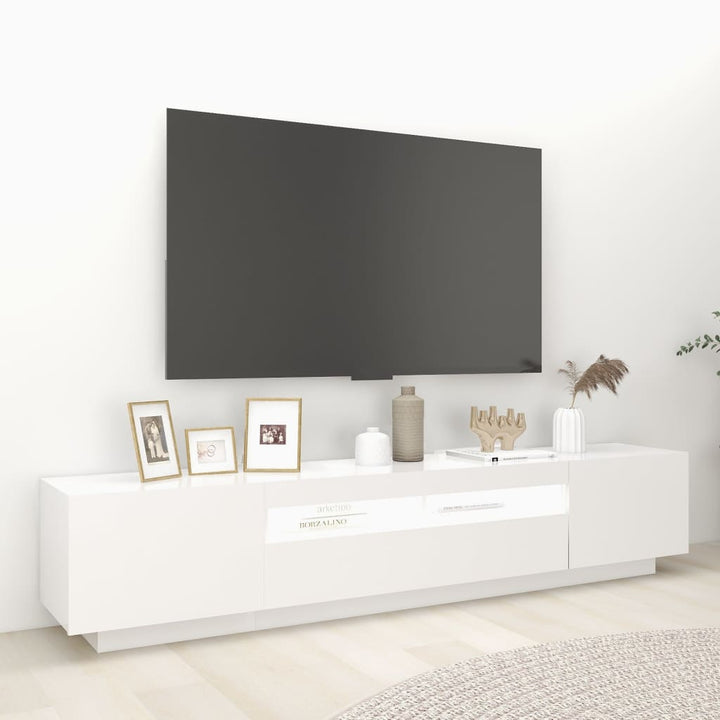 Tv-Schrank Mit Led-Leuchten 200X35X40 Cm