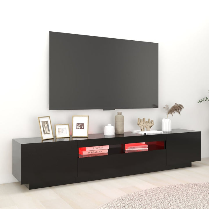 Tv-Schrank Mit Led-Leuchten 200X35X40 Cm