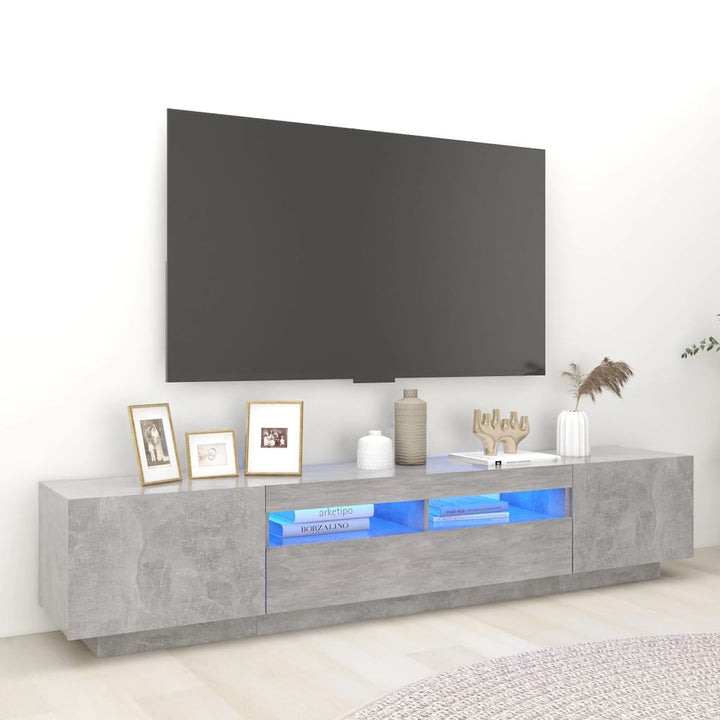 Tv-Schrank Mit Led-Leuchten 200X35X40 Cm