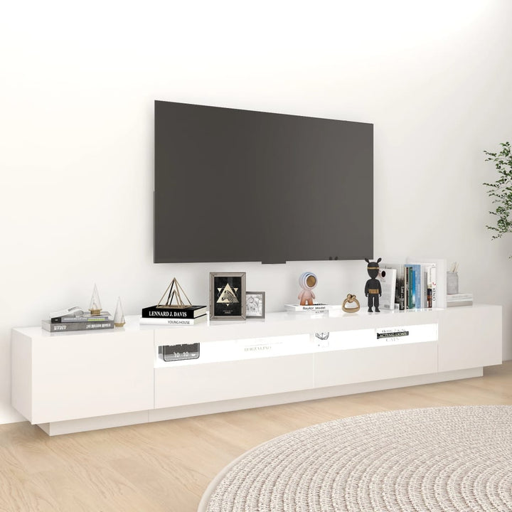 Tv-Schrank Mit Led-Leuchten 260X35X40Cm