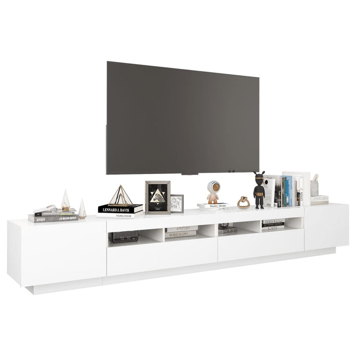 Tv-Schrank Mit Led-Leuchten 260X35X40Cm