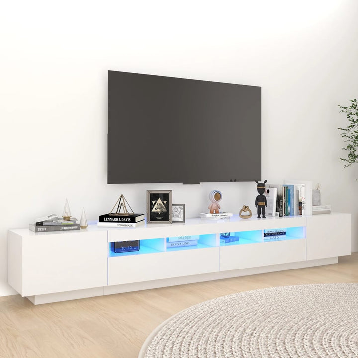 Tv-Schrank Mit Led-Leuchten 260X35X40Cm