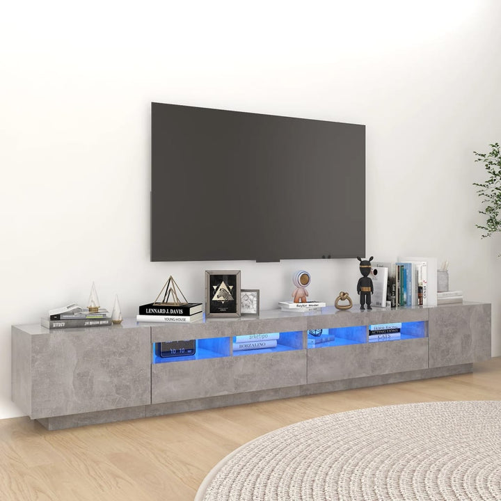 Tv-Schrank Mit Led-Leuchten 260X35X40 Cm