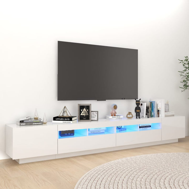 Tv-Schrank Mit Led-Leuchten 260X35X40Cm