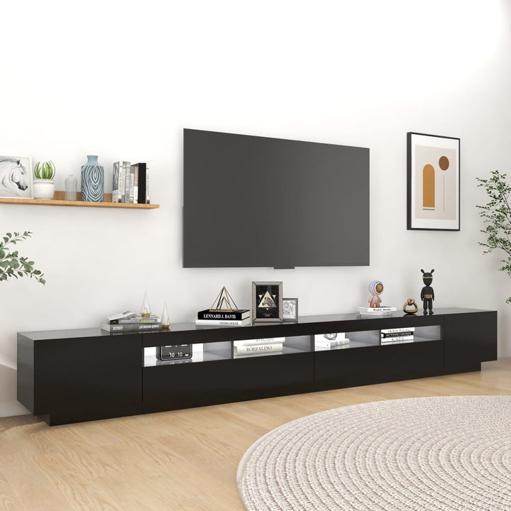 Tv-Schrank Mit Led-Leuchten 300X35X40 Cm