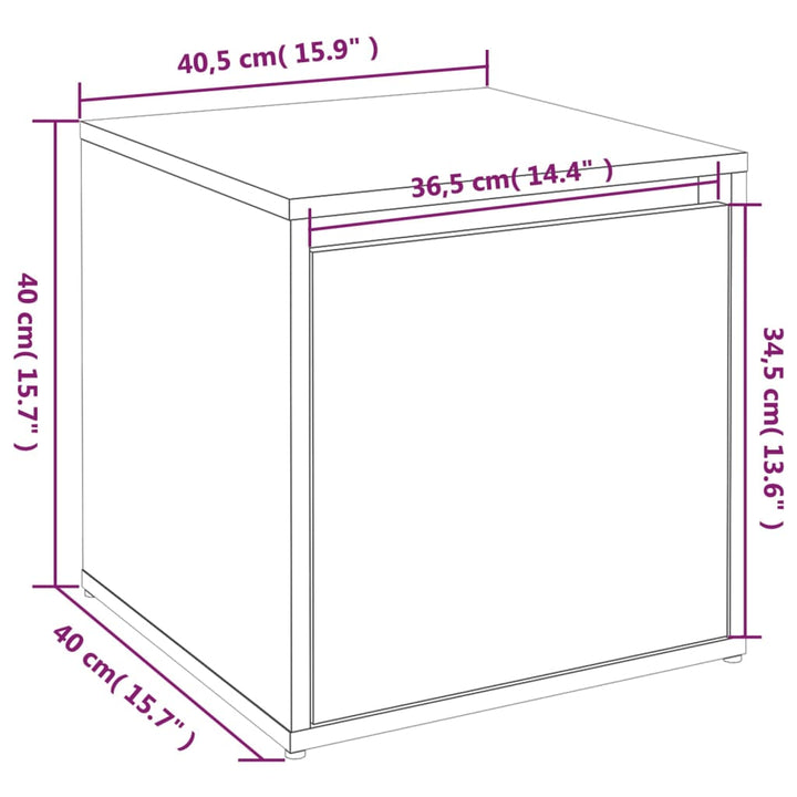 Schubladenbox 40,5X40X40 Cm Holzwerkstoff