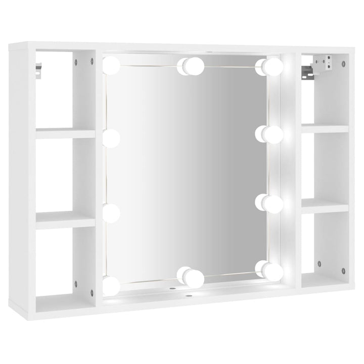 Spiegelschrank Mit Led 76X15X55 Cm