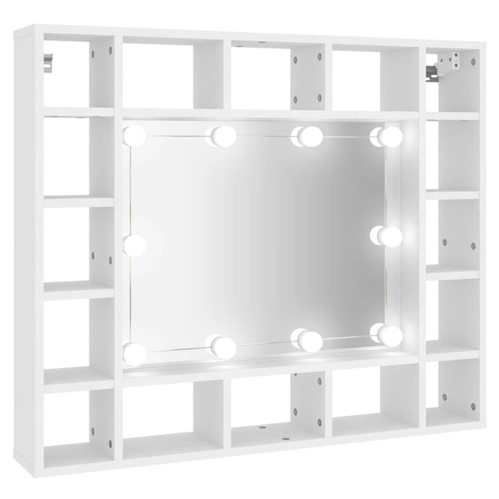 Spiegelschrank Mit Led 91X15X76,5 Cm