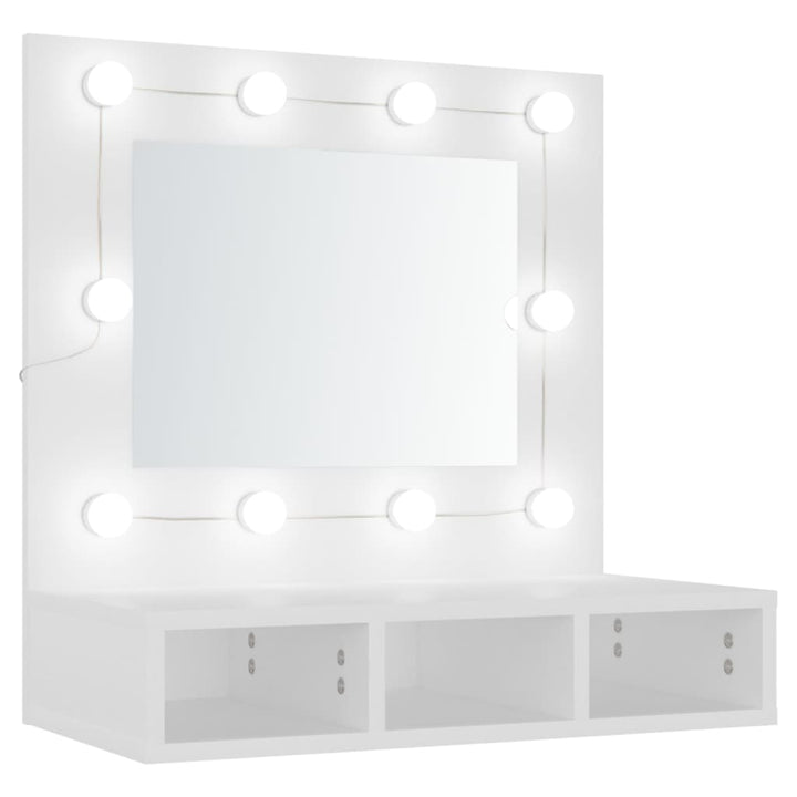 Spiegelschrank Mit Led 60X31,5X62 Cm