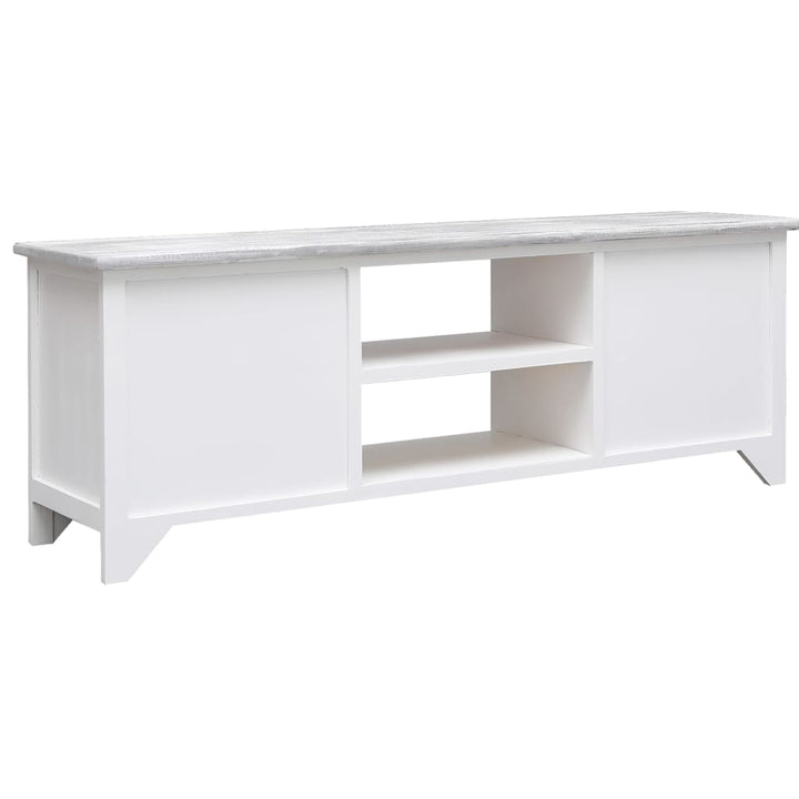 Tv-Schrank 108X30X40 Cm Massivholz Paulownia