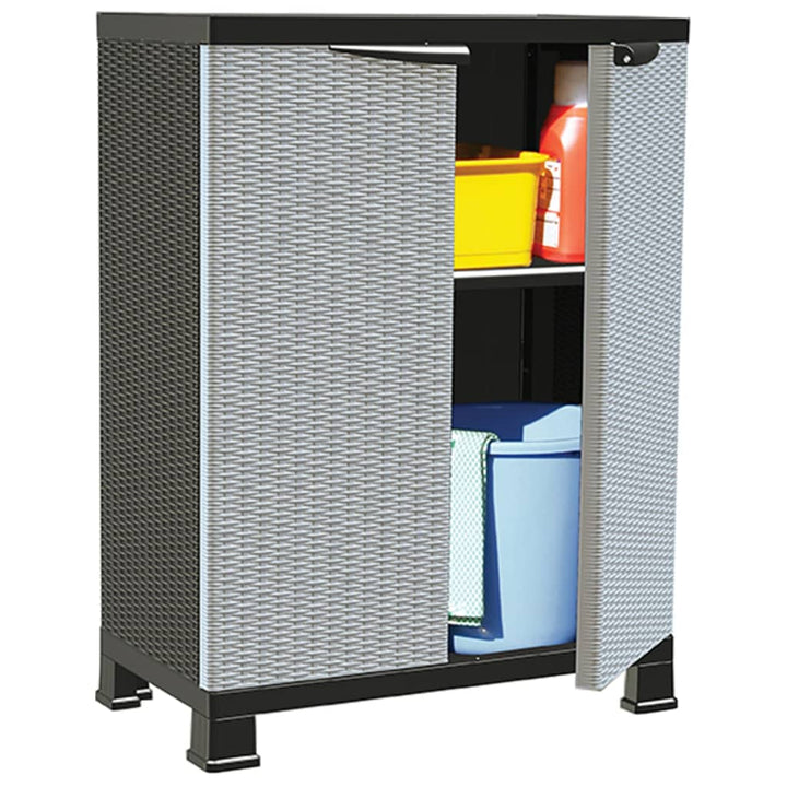 Kunststoffschrank Rattan-Design