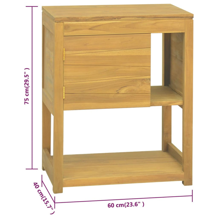 Badschrank Massivholz Teak