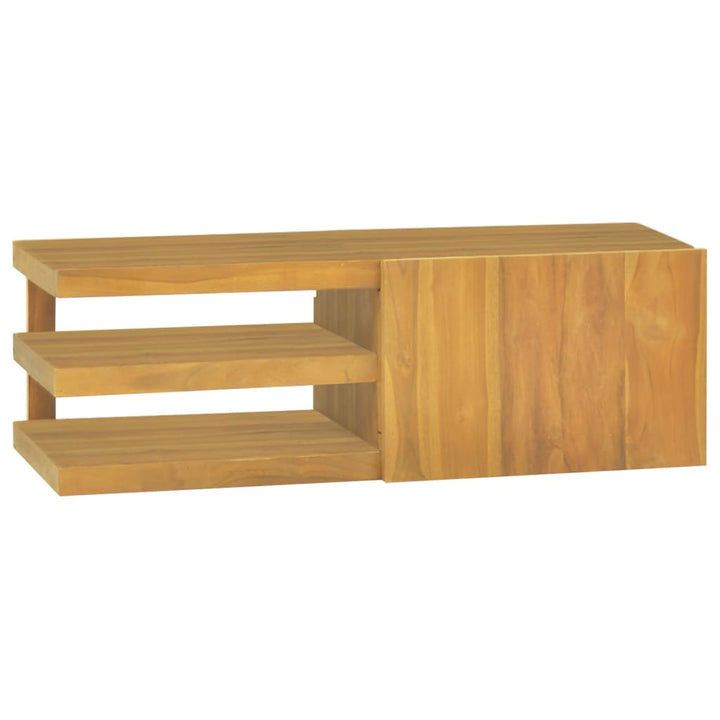 Wand-Badschrank Massivholz Teak