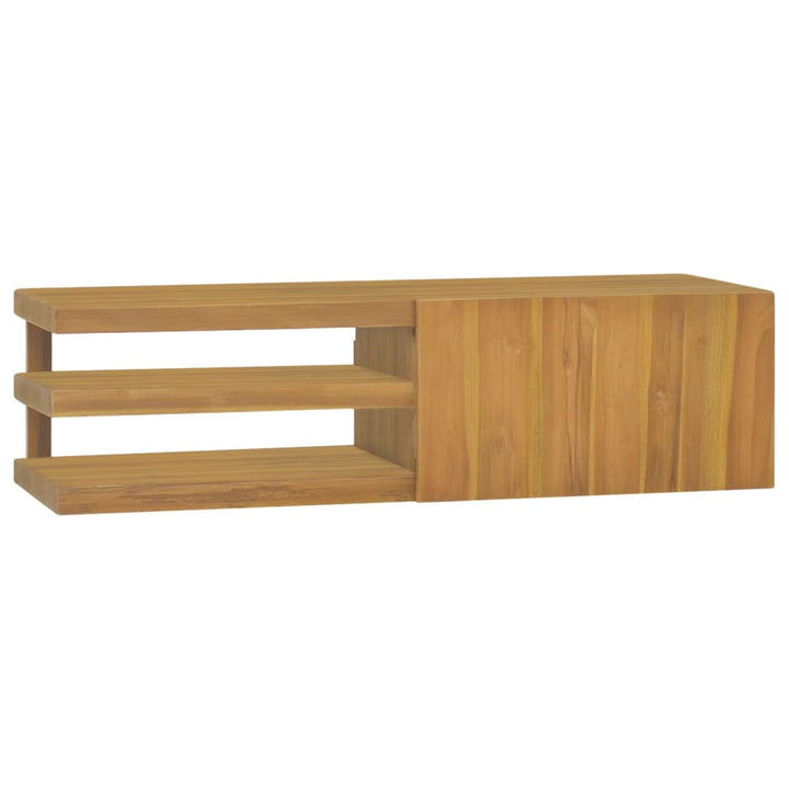 Wand-Badschrank Massivholz Teak