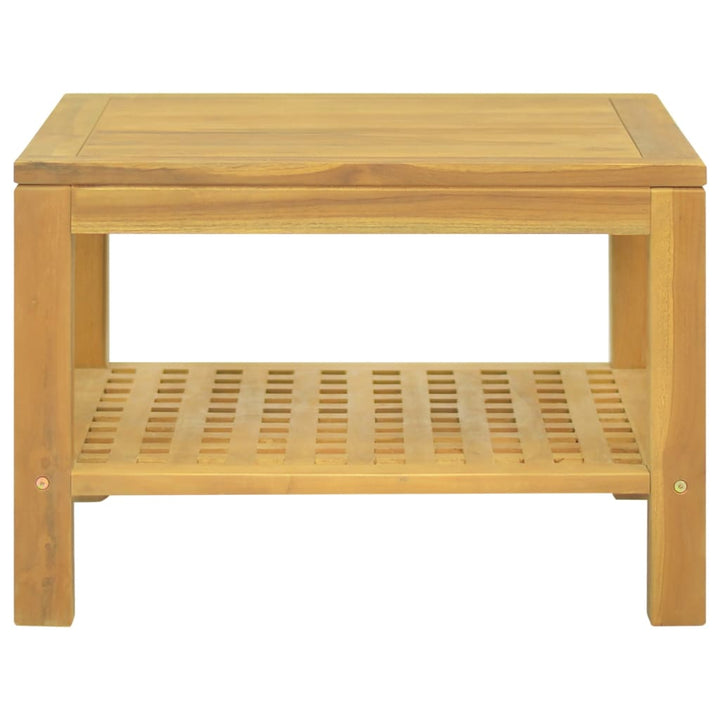 Couchtisch 60X60X40 Cm Massivholz Teak