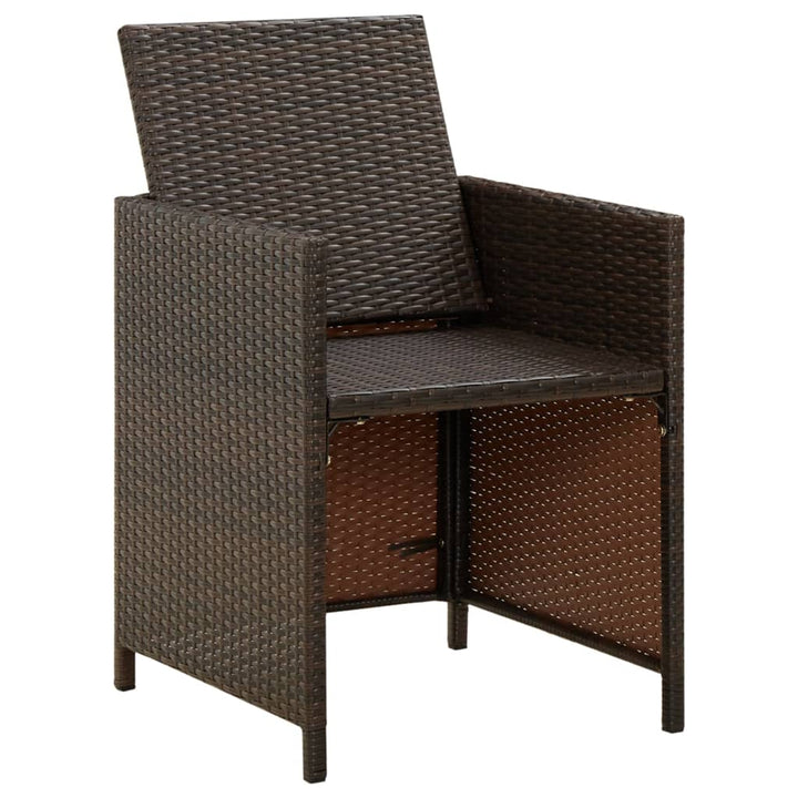 Garten-Essstühle Mit Kissen 4 Stk. Poly Rattan