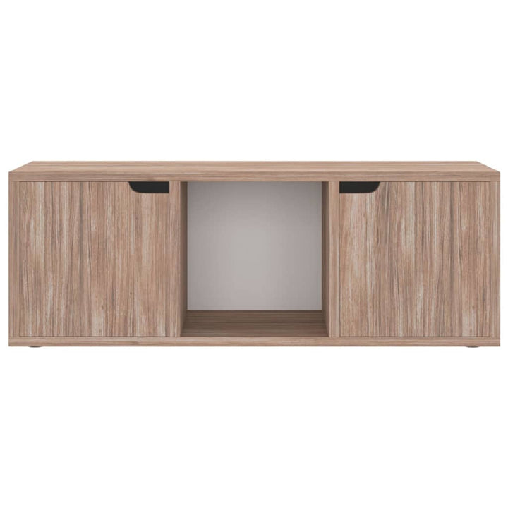 Tv-Schrank Grau Sonoma-Eiche 88,5X27,5X30,5 Cm Holzwerkstoff