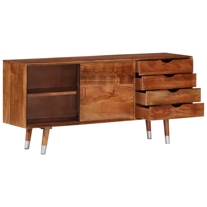 Tv-Schrank 118×30×55 Cm Massivholz Akazie