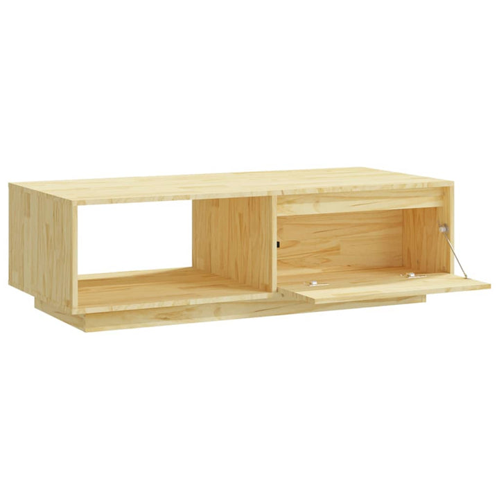 Couchtisch 110X50X33,5 Cm Massivholz Kiefer