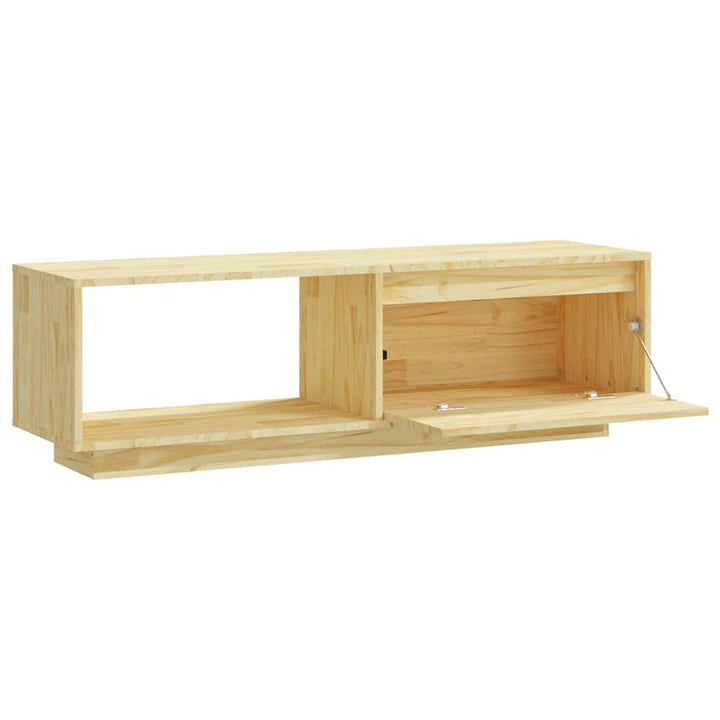 Tv-Schrank 110X30X33,5 Cm Massivholz Kiefer