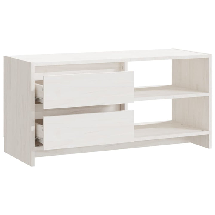 Tv-Schrank 80X31X39 Cm Massivholz Kiefer