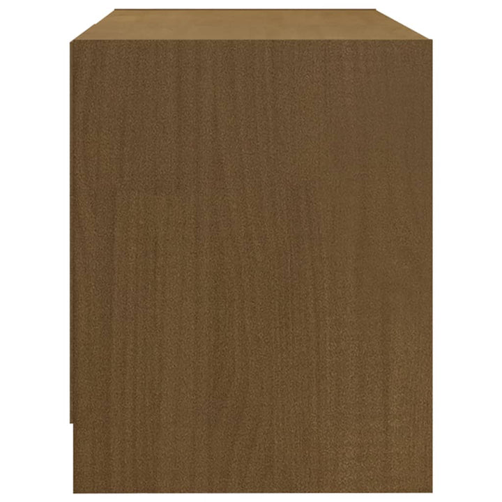 Tv-Schrank 80X31X39 Cm Massivholz Kiefer