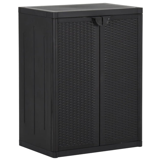 Gartenschrank 65X45X88 Cm Pp Rattan-Optik