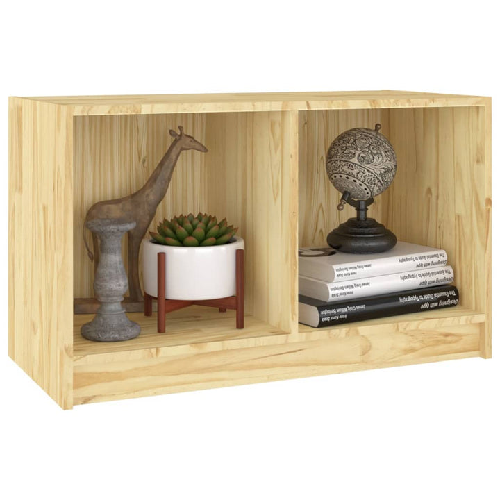 Tv-Schrank 70X33X42 Cm Massivholz Kiefer