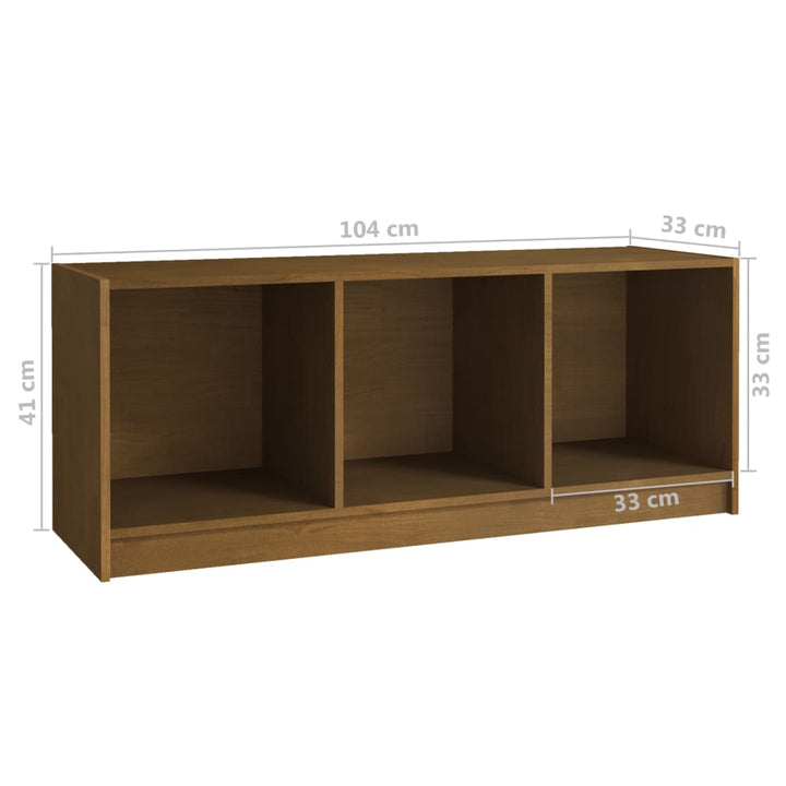 Tv-Schrank 104X33X41 Cm Massivholz Kiefer