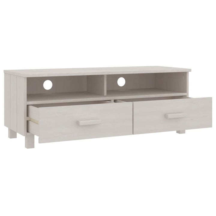 Tv-Schrank Hamar 106X40X40 Cm Massivholz Kiefer