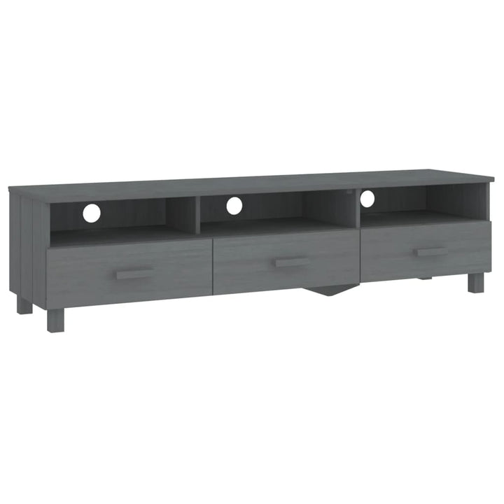 Tv-Schrank Hamar 158X40X40 Cm Massivholz Kiefer