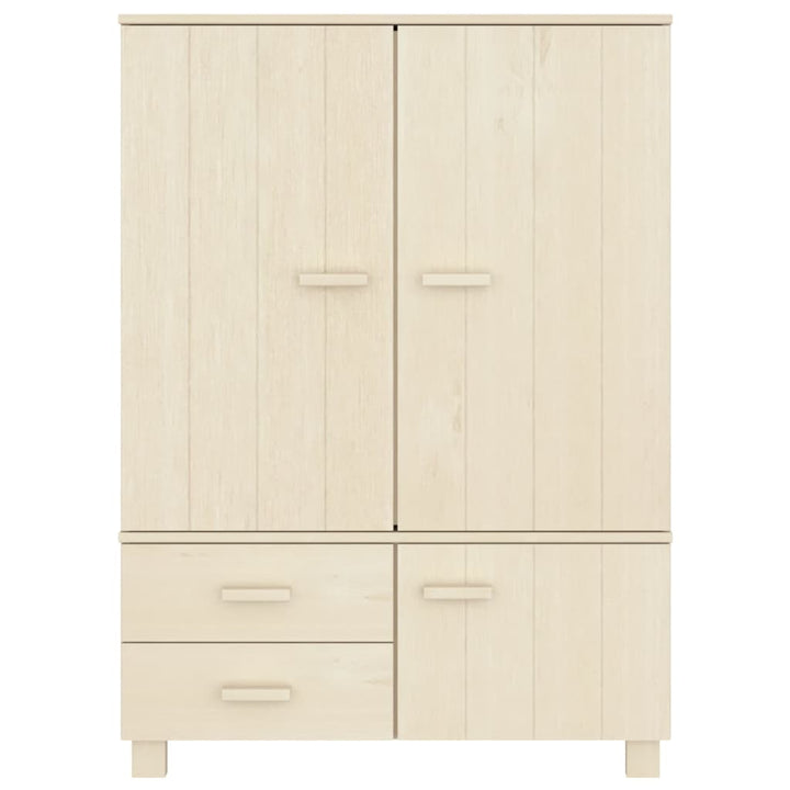 Kleiderschrank Hamar 99X45X137 Cm Massivholz Kiefer