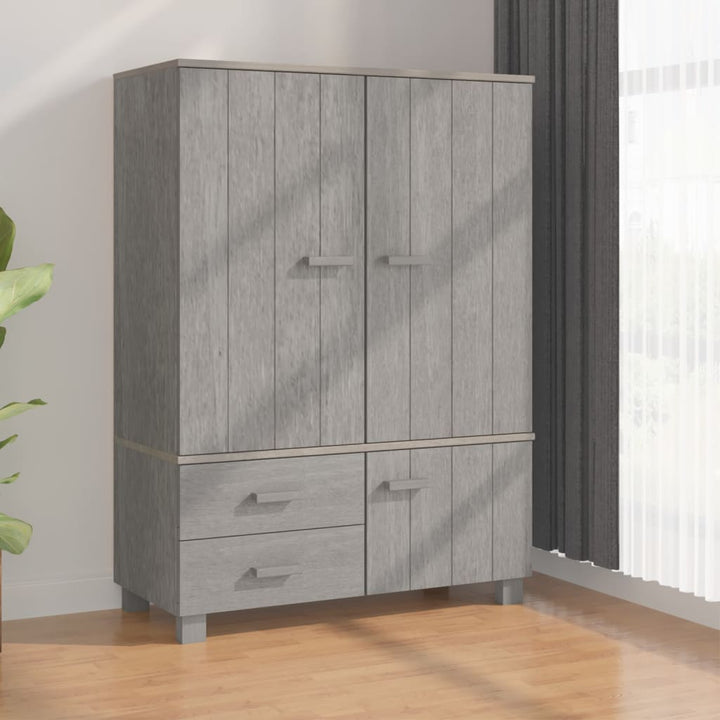 Kleiderschrank Hamar 99X45X137 Cm Massivholz Kiefer