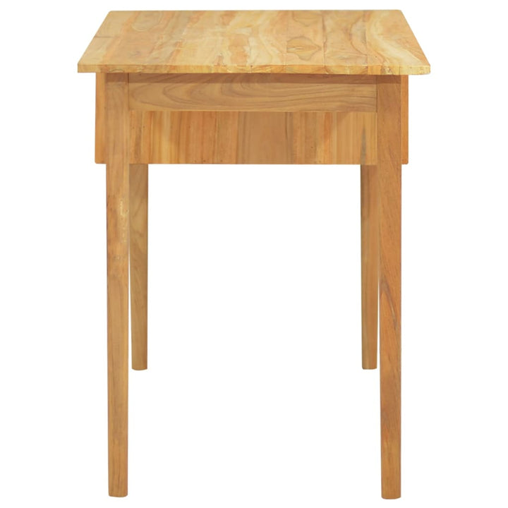 Schreibtisch Mit 2 Schubladen 110X52X75 Cm Massivholz Teak