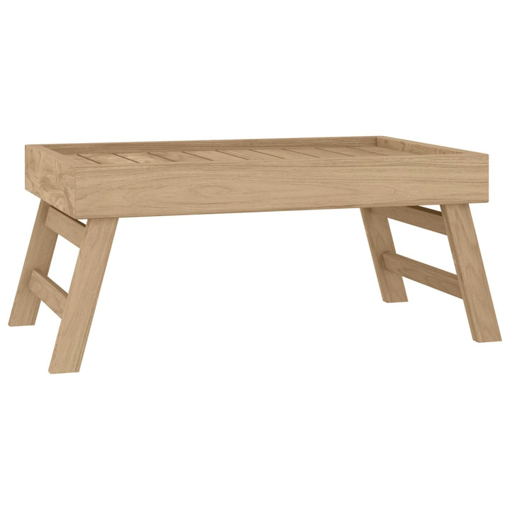 Klapptablett 55X35X25 Cm Massivholz Teak