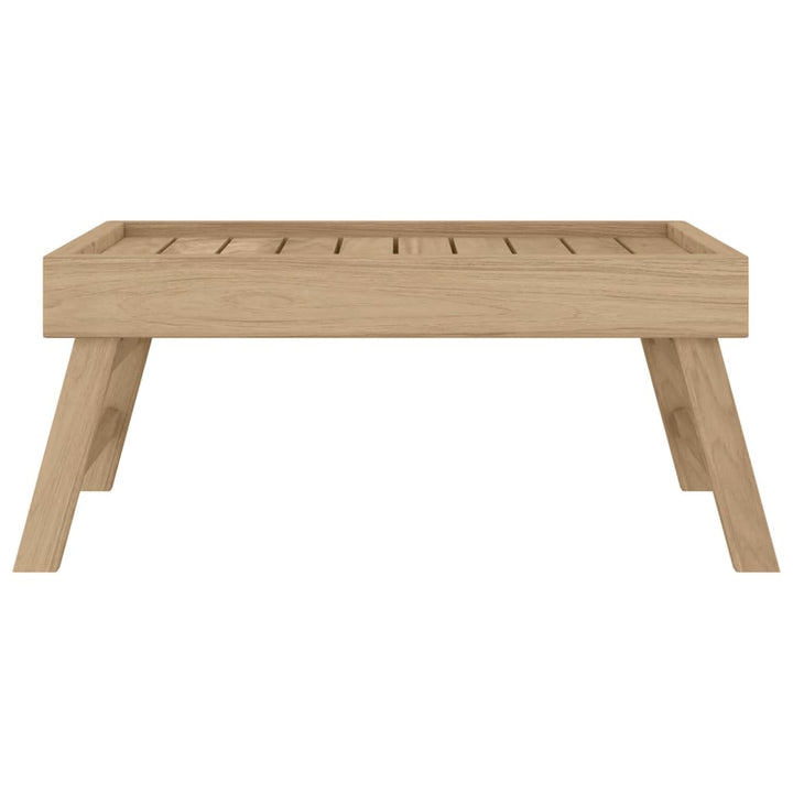 Klapptablett 55X35X25 Cm Massivholz Teak