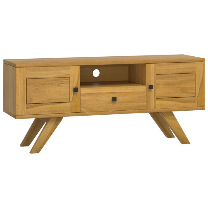 Tv-Schrank 110X30X50 Cm Massivholz Teak