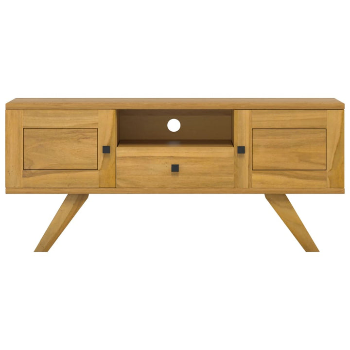 Tv-Schrank 110X30X50 Cm Massivholz Teak