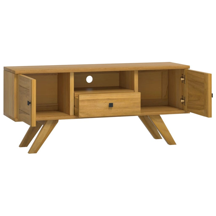 Tv-Schrank 110X30X50 Cm Massivholz Teak